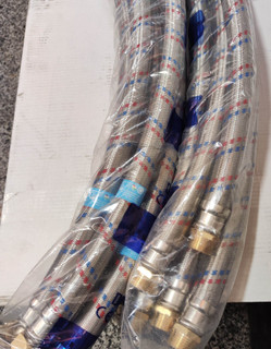 شلنگ روکش فلزی امرا دو سر برنجی قطر 27