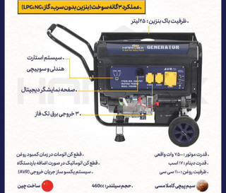 موتور برق ۱۷ اسب ۷۵۰۰ وات هاردکسHG_75
